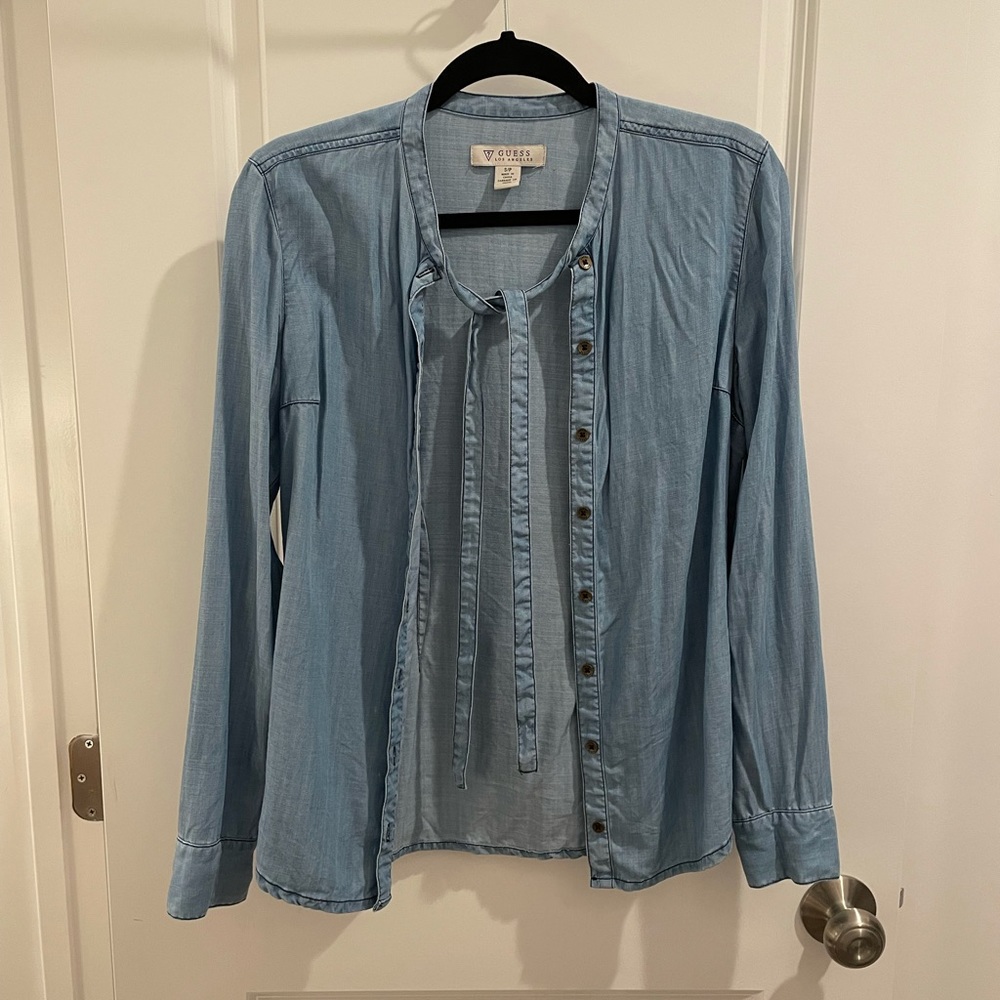 Blue Guess Blouse Size S